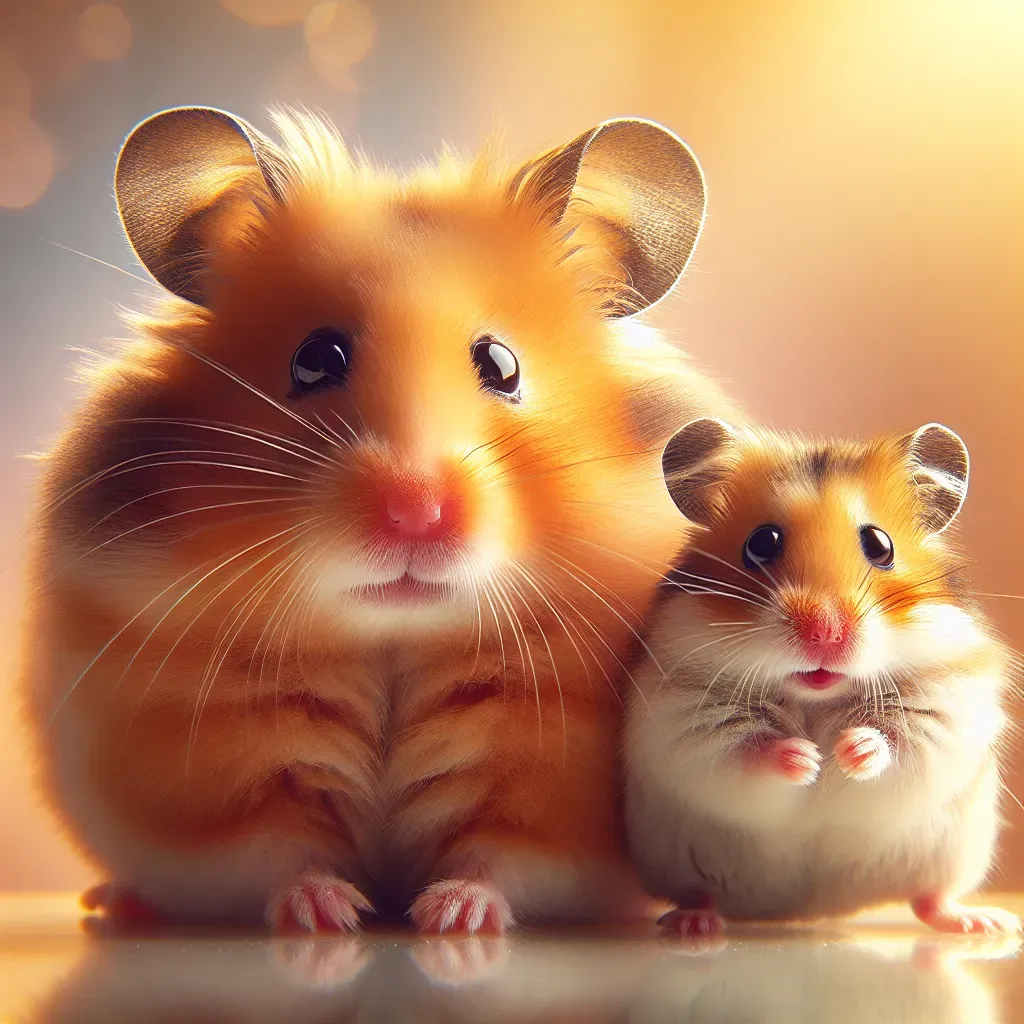 골든 햄스터 vs 드워프 햄스터 짤: 귀여움 대결 승자는?